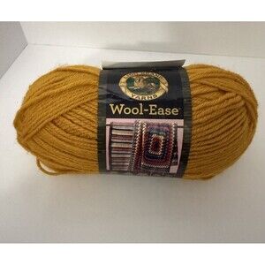 NEW Lion Brand Wool-Ease Yarn #171 Gold 3oz 197yd Acrylic Wool Blend Medium #4